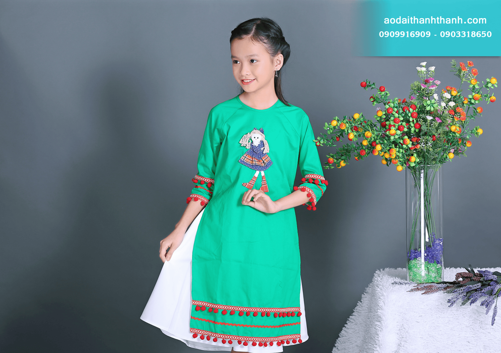 ÁO DÀI BÉ GÁI 01