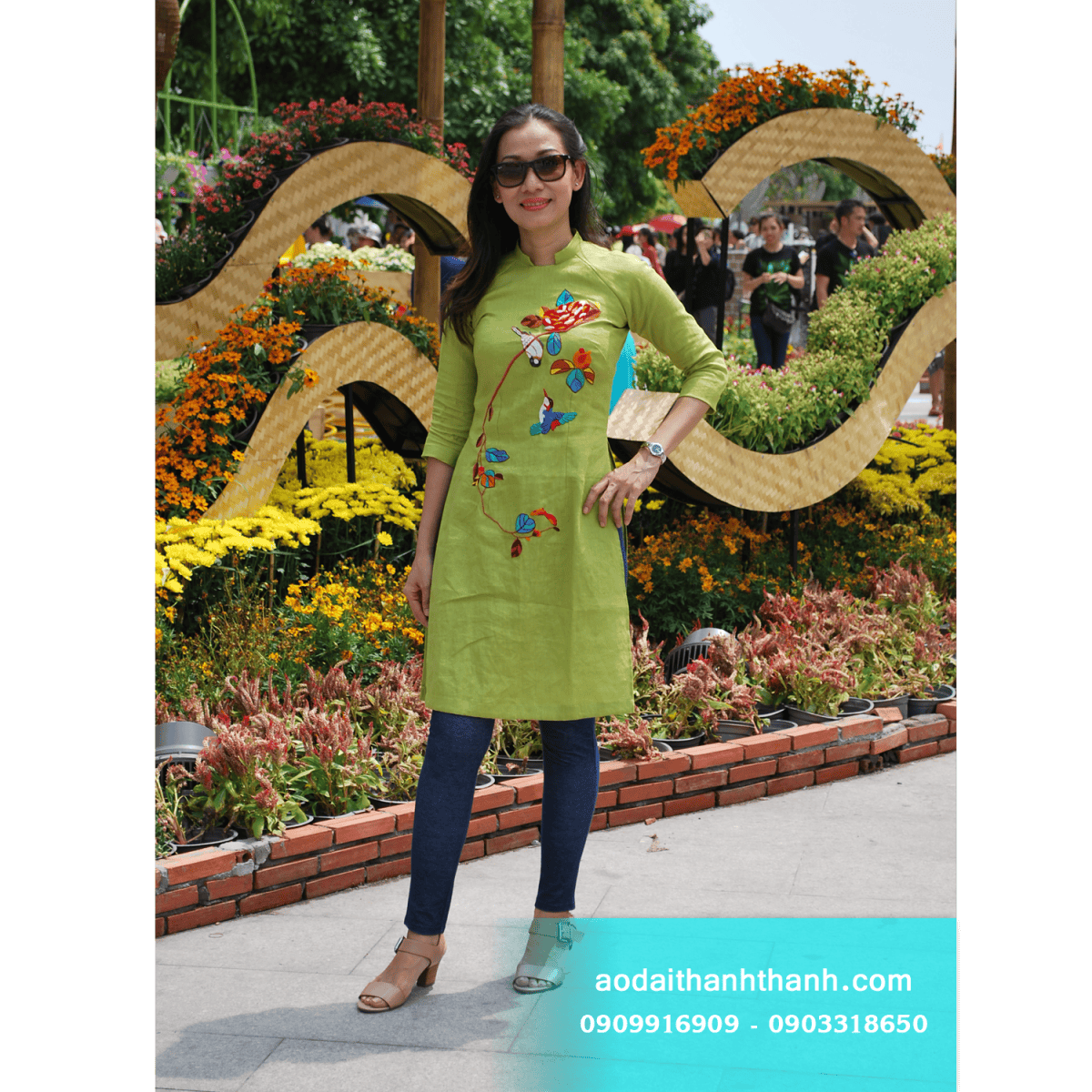 ÁO DÀI THÊU TAY 12