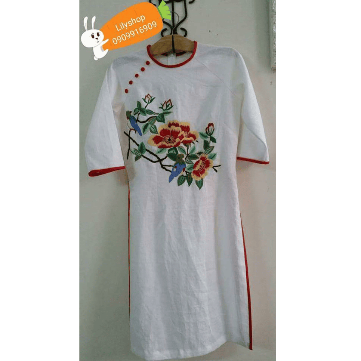 ÁO DÀI THÊU TAY 13