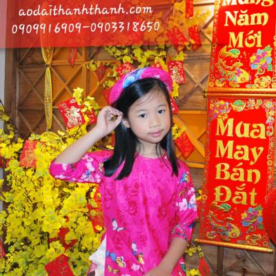 Áo Dài Gấm Bé Gái