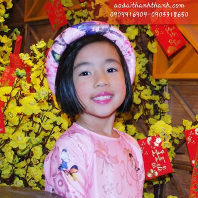 Áo Dài Gấm Bé Gái
