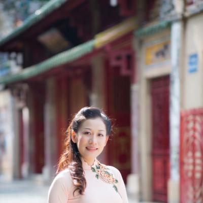 ÁO DÀI TRUYỀN THỐNG THÊU HOA 3D